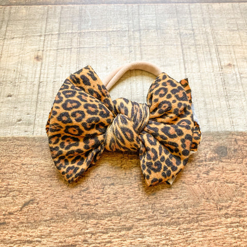 No Brand Baby Animal Print Bow Headband