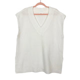 Amaryllis White Sweet & Sour Sweater Vest- Size XL/1X (sold out online, see notes)