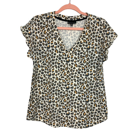 B Collection by Bobeau Animal Print Lounge Top- Size XS