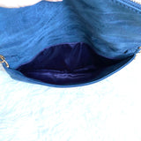 Neiman Marcus Weave Fold Over Clutch (like new condition!)