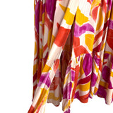 Petal + Pup Colorful Print Adjustable Waist Front Slit Dress NWT- Size 4