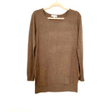 Grace & Lace Hazelnut High Low Sweater- Size S