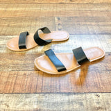 Old Navy Black Two Band Slide Sandals - Size 9