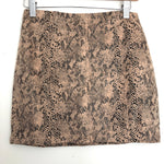 Vestique Snakeskin Faux Suede Skirt NWT- Size M