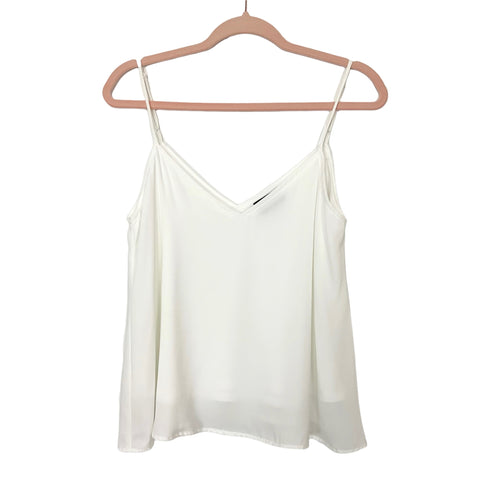 Vici White V-Neck Cami- Size S