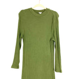 A New Day Olive Ribbed Dress- Size L (see notes)
