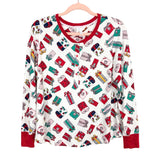 Secret Treasures Present Print Pajama Set- Size S (sold as set)