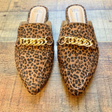 Time and Tru Memory Foam Animal Print Chain Mules- Size 7 (sold out online, BRAND NEW CONDITION)