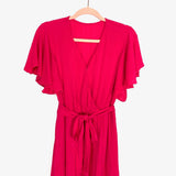 No Brand Pink Belted Maxi Dress- Size S