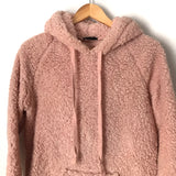 Staccato Pink Sherpa Hooded Pullover- Size S