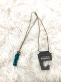 Sugarfix By Bauble Bar Teal Drop Long Necklace NWT
