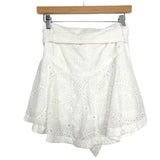 Tularosa White Eyelet Belted Skort- Size M