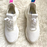 Steve Madden NY90 Myles White Sneakers- Size 8.5 (LIKE NEW)