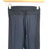 The Upside Black Stripe Drawstring Legging- Size XS (Inseam 29”)