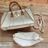 No Brand Tan Leather Handbag with Removable Smaller Handbag Inside (LIKE NEW)