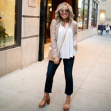 Molly Bracken Premium Gold Sequin Jacket- Size XS (See Notes)
