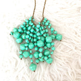 31 Bits Light Teal Drop Waterfall Necklace