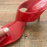 Prada Red Heel Sandals- Size 38.5 (US 8.5) see notes
