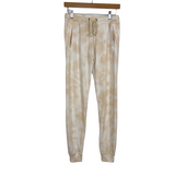 Lulus Cream/Tan Tie Dye Sweater and Jogger Set- Size XS