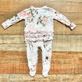 Posh Peanut Floral Ruffle Footie Outfit- Size NB (we have matching swaddle blanket)