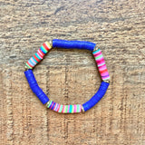 No Brand Blue/Color Vinyl Disc Bracelet