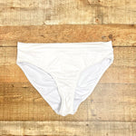 Meet Curve White Open Knit Overlay Bikini Bottoms- Size XL (we have matching top)