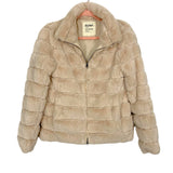 Dylan Cream Faux Fur Jacket- Size S