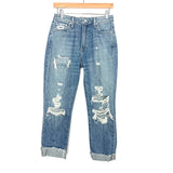 Lovers + Friends Distressed Jeans- Size 26 (Inseam 23” rolled, as pictured)