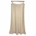 Sanctuary Khaki/White Polka Dot Midi Skirt NWT- Size XL