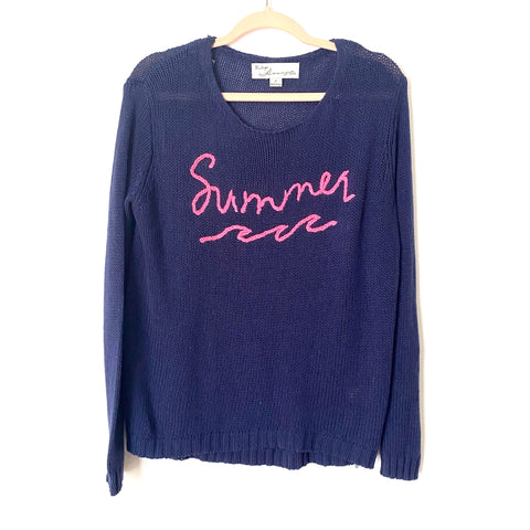 Vintage Havana Navy Knit “Summer” Sweater NWT- Size S