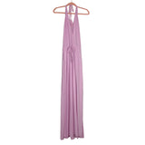 Bibi Drawstring Waist Halter Tie Side Slit Dress NWT- Size S