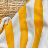 GabiFresh x Swimsuits For All Yellow/White Striped Underwire Front Knot Bikini Top- Size 18D/DD (sold out online, see notes)