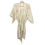 Love Ophelia Cream Floral Print Belted Robe- Size ~S (see notes)
