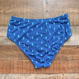 Lilly Pulitzer Teal/Turquoise Print High Waisted Side Cutout Bikini Bottoms- Size 4 (see notes, we have matching top)