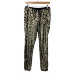 Aryn K Black/Gold Sequin Pants- Size L (Inseam 27" - See Notes)