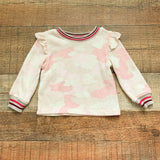 Splendid Camo Sweater with Burgundy Legging Set- Size 3-6M