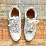 Universal Thread White Mesh Faux Leather Sneakers- Size 6.5 (see notes)