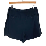 Theory Black Front Pleated Shorts- Size 10