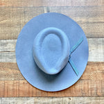 Glitzy Bella Blue Adjustable Inner Tie Wool Hat (LIKE NEW)