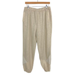 Amaryllis Heathered Tan Joggers- Size XL