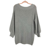 Express Gray Off the Shoulder Balloon Sleeve Sweater Dress NWT- Size S (sold out online)