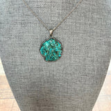 No Brand Turquoise Marble Native American Pendant Necklace