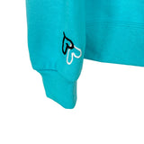 BFFS & Babes Aqua Embroidered Mama and Heart Cuff Sweatshirt NWT- Size S