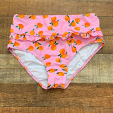 No Brand Pink/Citrus Fruit High Waisted Swim Bottom NWOT- Size M (We Have Matching Top)