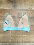 J Crew Blue Padded Bikini Top- Size S (TOP ONLY)
