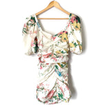 Luxxel Floral Print Ruched Dress- Size S