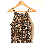 Ginger G Animal Print Elastic Waist Romper- Size S