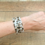 No Brand White Tortoise Plastic Cuff