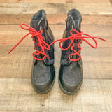 Scoop Black Sadie Heeled Combat Boots- Size 6.5 (See Notes)