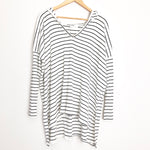 Vestique Striped Hooded Tunic Sweater NWT- Size S